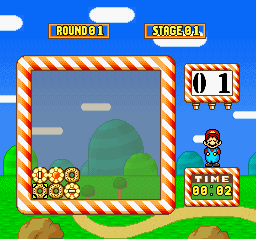 Yoshi's Cookie (USA) In game screenshot